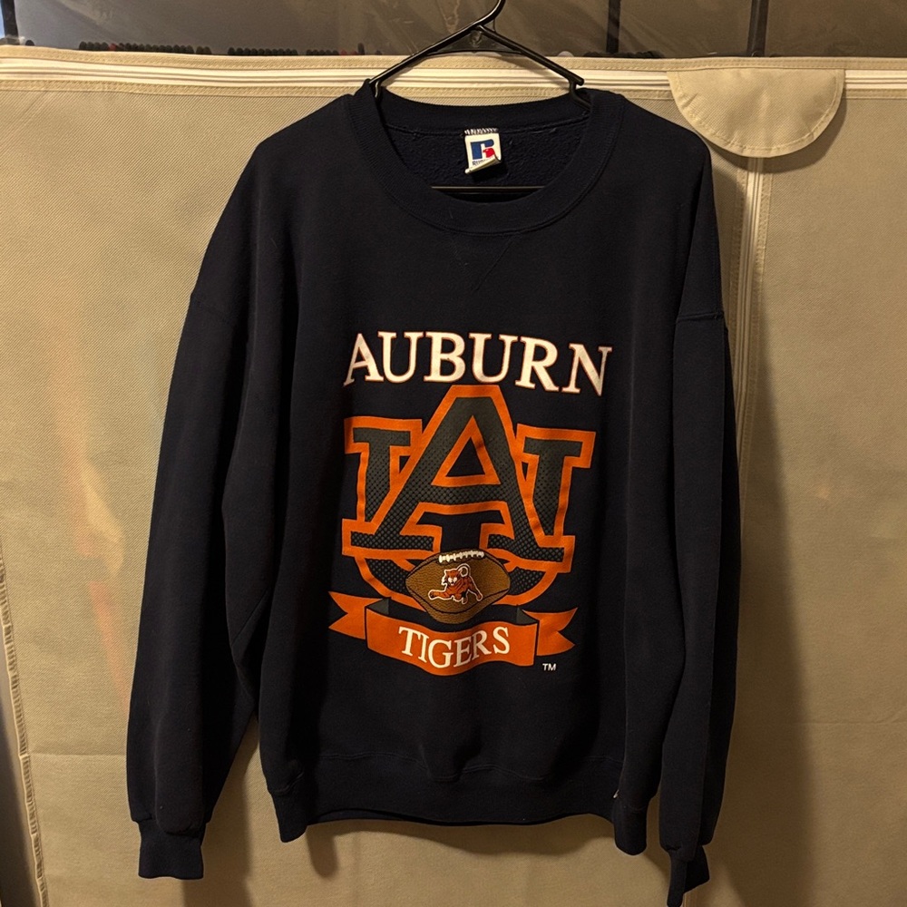 Russell Athletic Auburn Tigers Navy Sweater